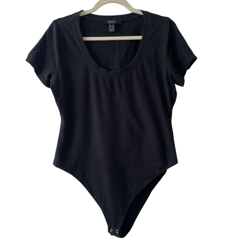 Bundle Of 3 Forever 21 Black Plus Size Bodysuit |… - image 6